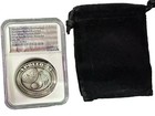 Space Flown Material 2021 2 Oz Silver Robbins Medal Restrike Apollo 14 Ngc 70