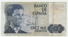 Spain Espa  a 10000 Pesetas 24-9-1985 Pick 161 Vf Circulated Banknote Ref 319
