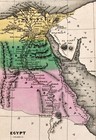 1834 Carey Map Egypt Nubia Cairo Great Pyramids Gizah Alexandria Memphis Nile