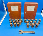 Rare Pair Of Vintage Grinnell Automatic Sprinklers Reserve Supply Boxes - 1950s