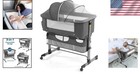 Safe Bedside Sleeper   Baby Crib 3-in-1 With Mosquito Net - Stylish   Functional