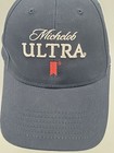 Michelob Ultra Slideback Hat Blue One Size Adjustable Embroidered Logos 