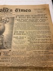 Vintage Newspaper 1933 Los Angeles Times Roosevelt Assassination Attempt