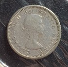 Lot Of 2 Vintage Canada Dimes 80  Silver 10 Cent Coin 1961   1962 - Free Ship