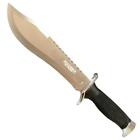 13  Tactical Bowie Silver Fixed Blade Survival Hunting Knife Combat W  Sheath
