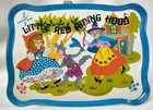 Vintage Ohio Art Little Red Riding Hood   Wolf Tin Child s Plate Tea Set 