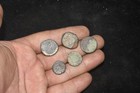 5 Mix Ancient Islamic Silver   Bronze Dinar Coins Ungraded In Good Condition