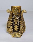 Vintage Filigree Hollywood Regency Gold Tone 1 Lipstick Tube Holder 2 25 x2 
