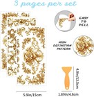 3 Sheets Vintage Floral Rub On Transfers For Crafts And Furniture Colorful 