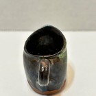 Vintage Handmade Miniature Pottery Pitcher Glazed 1 5  Tall 2  Wide