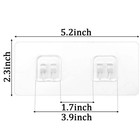 4 Pcs Corner Shower Caddy Adhesive Sticker Hooks For Bathroom Kitchen Shelf