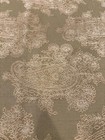 Table Runner Olive Green gold Silk Brocade Paisley Damask Home Decor 80  X 25 
