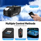 1200w Fog Machine Party Dj Stage Smoke Effect Dry Ice Fogger Dmx Remote Control
