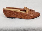 Size 7 B - Cole Haan Slip On Loafers Brown Italy Leather Flats Shoes Vtg Casual