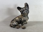 Rare Antique Hubley Cast Iron French Bulldog  Dog Statue Sculpture Doorstop86e76