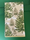 Nwot Caspari Gold Green Tree Christmas Guest 15 Napkins