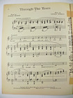  through The Years     1931 Sheet Music   Heyman   Youmans