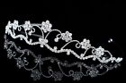 Bridal Flower Rhinestone Crystal Prom Party Wedding Crown Tiara 8464