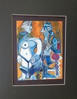 Pablo Picasso  women And Smoker   Mounted Offset Color Lithograph 1971