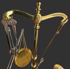 Antique Doyle   Son London Brass Banker s Balance Scale Avery Weights C1900