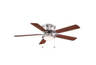 Hampton Bay Hugger 52 In  Led Indoor Brushed Nickel Ceiling Fan With Light Kit