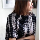 Bamboobies Open Nursing Shawl Breastfeeding Bamboo Sun Protection Shibori Euc