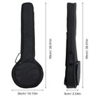 5 String Banjo Soft Bag  Thick Padded Gig Bag With Dual Handle Wrap And Carry   