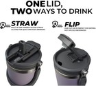 40 Oz Tumbler With Handle And Flip Straw Green