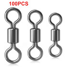 Rolling Barrel Swivel 30-220lb Fishing Swivels Solid Ring Size  1- 10 1 0-3 0