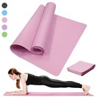 Yoga Mat Non Slip 3 4 6mm Thick Pilates Fitness Exercise Pad 173x60cm