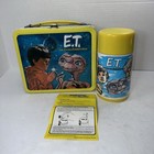 Vintage 1982 E t  Extra Terrestrial Metal Lunchbox Lunch Thermos Unused Minty