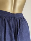 Antique 1800s Early 1900s French Indigo Dyed Walking Skirt Chore Petticoat 