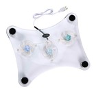 3 Fans Usb Cooler Cooling Pad Stand Led Light Radiator For Laptop Pc Notebook