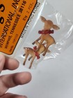 Vintage Wangs International Miniature Plastic Deer 2 Piece