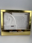 Michael Kors 2-piece Set Scarf   Hat Studded White Gift Box Msrp  98