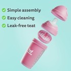 Herobility Double Anti-colic Baby Bottles     12 Fl Oz 340ml     4-pack     Multicolor