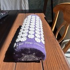 Acupressure Pillow For Back   Neck  Purple With White Spikes