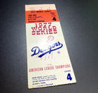 1977 World Series Game 4 Ticket Stub   Yankees At Dodgers   Ideal Loge Box Seat