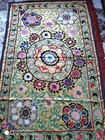 Authentic Handmade Uzbek Suzani Embroidered Wall Hanging   Bedspread