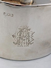 Beautiful Antique Sterling Silver Flask 4 5 8  X 3   English Hallmarks