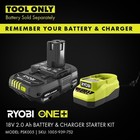 Ryobi One  18v Cordless High Pressure   High Volume Inflator Combo Tool Only Air