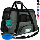 Pet Carrier Bag Soft Sided Puppy Kitten Cat Dog Tote Bag Travel Airline Approved