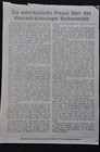 Original Post-wwii Red Army Information Leaflet Buchenwald 1945 Germany Rare