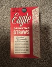 Vintage Eagle Drinking Straws Full Box  Never Used