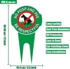 2 Pack No Pooping Dog Signs For Yard With Stake Double Sided 12  X 6  - Be Re