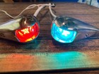 Vintage Wilcox  Crittenden  Bronze Teardrop Running Lights New Wiring leds seals
