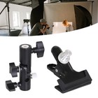 Strong Clamp Clip Holder Light Stand Bracket 1 4 3 8inch For Studio Equipment