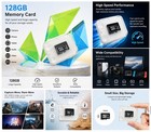 3 Pcs 128gb Micro Sd Memory Card Tf Flash Card High Speed Storage For Camera P