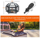 Portable Baby Playpen Pop Up Play Yard W  Upf50  Canopy Indoor Outdoor
