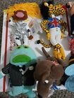 Meanie Baby Meanies Lot 10 Infamous Series Plush Toys Beanie